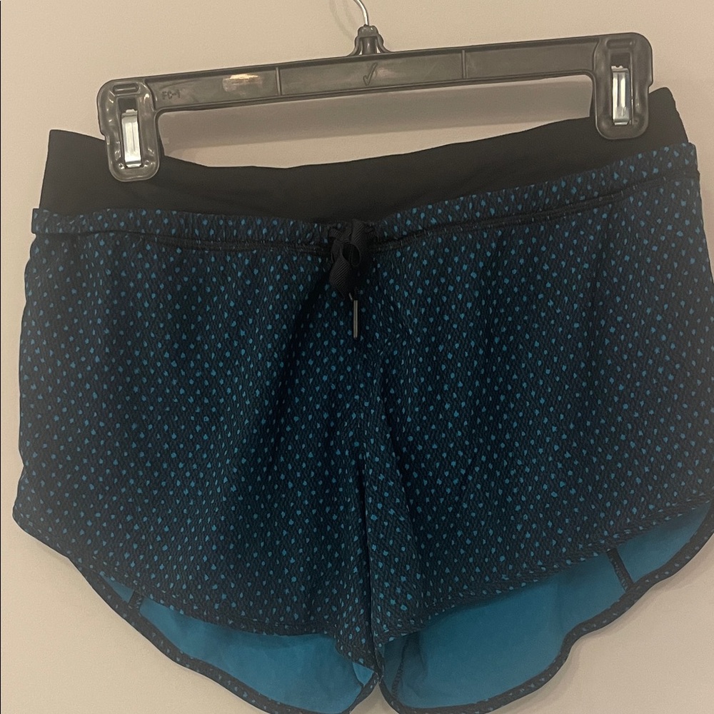 lululemon Black and Blue Running Shorts Size 4